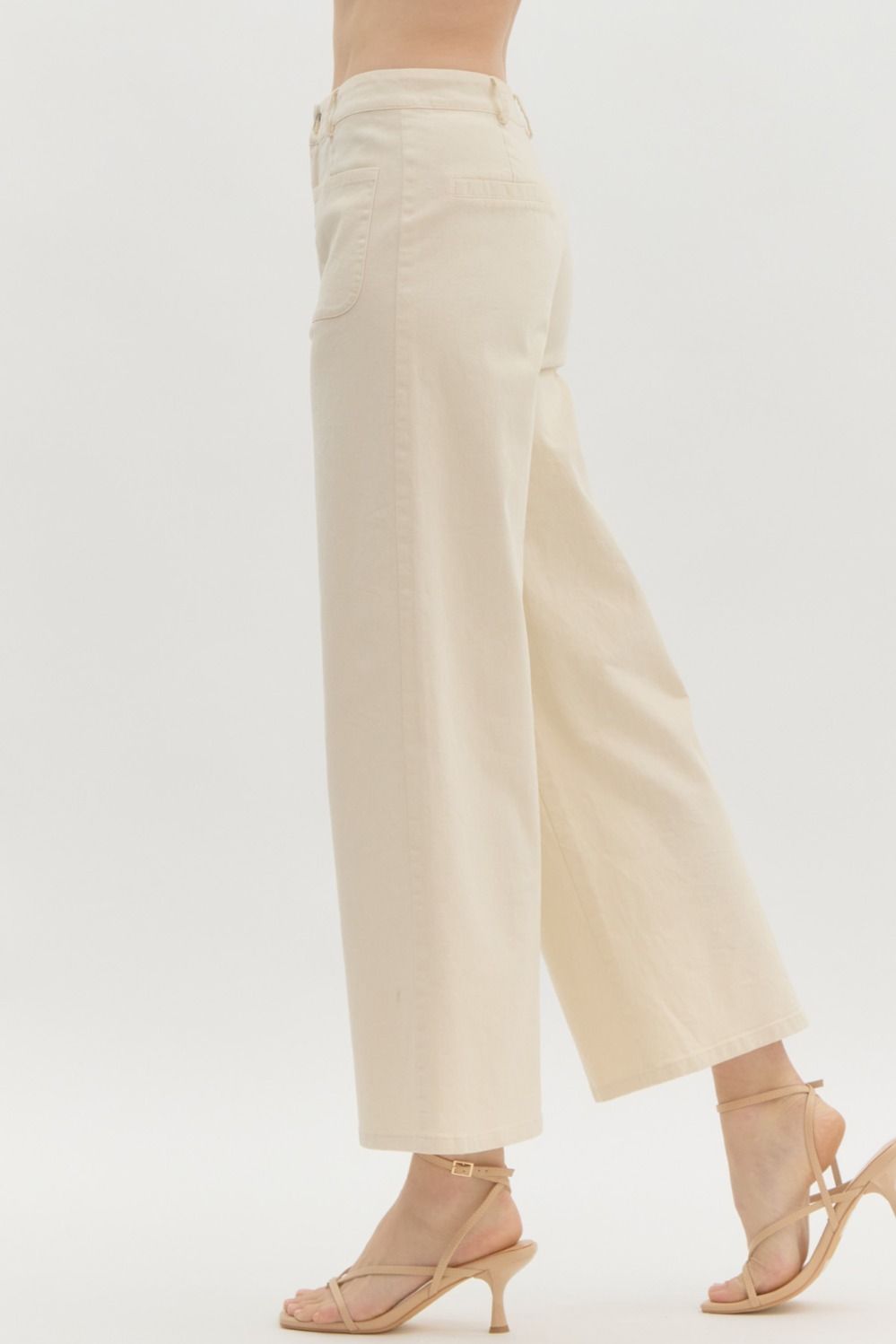 Entro Wide Leg Ankle Length Pants