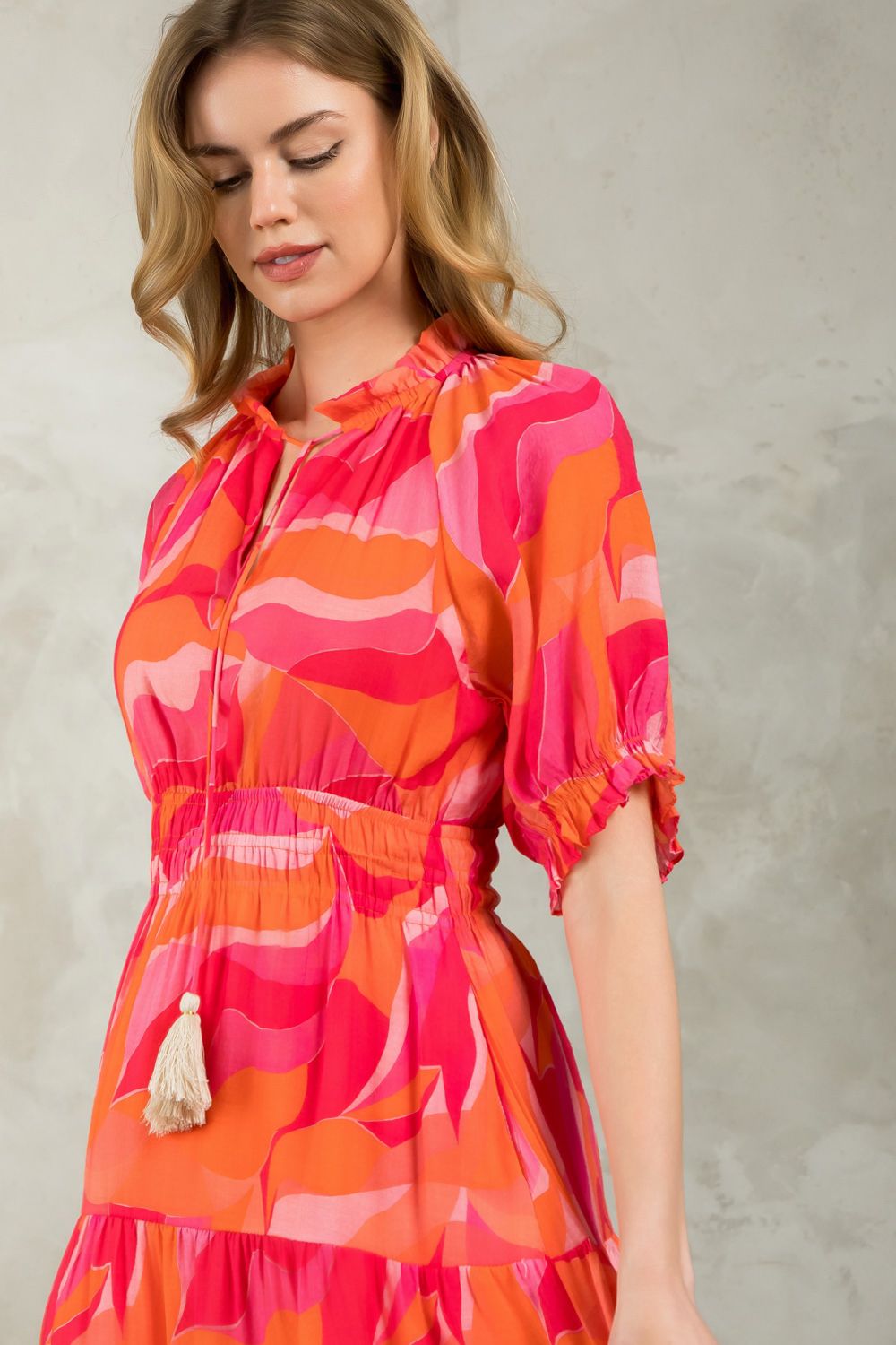 Rebecca Lynn Tassle Tie Dress