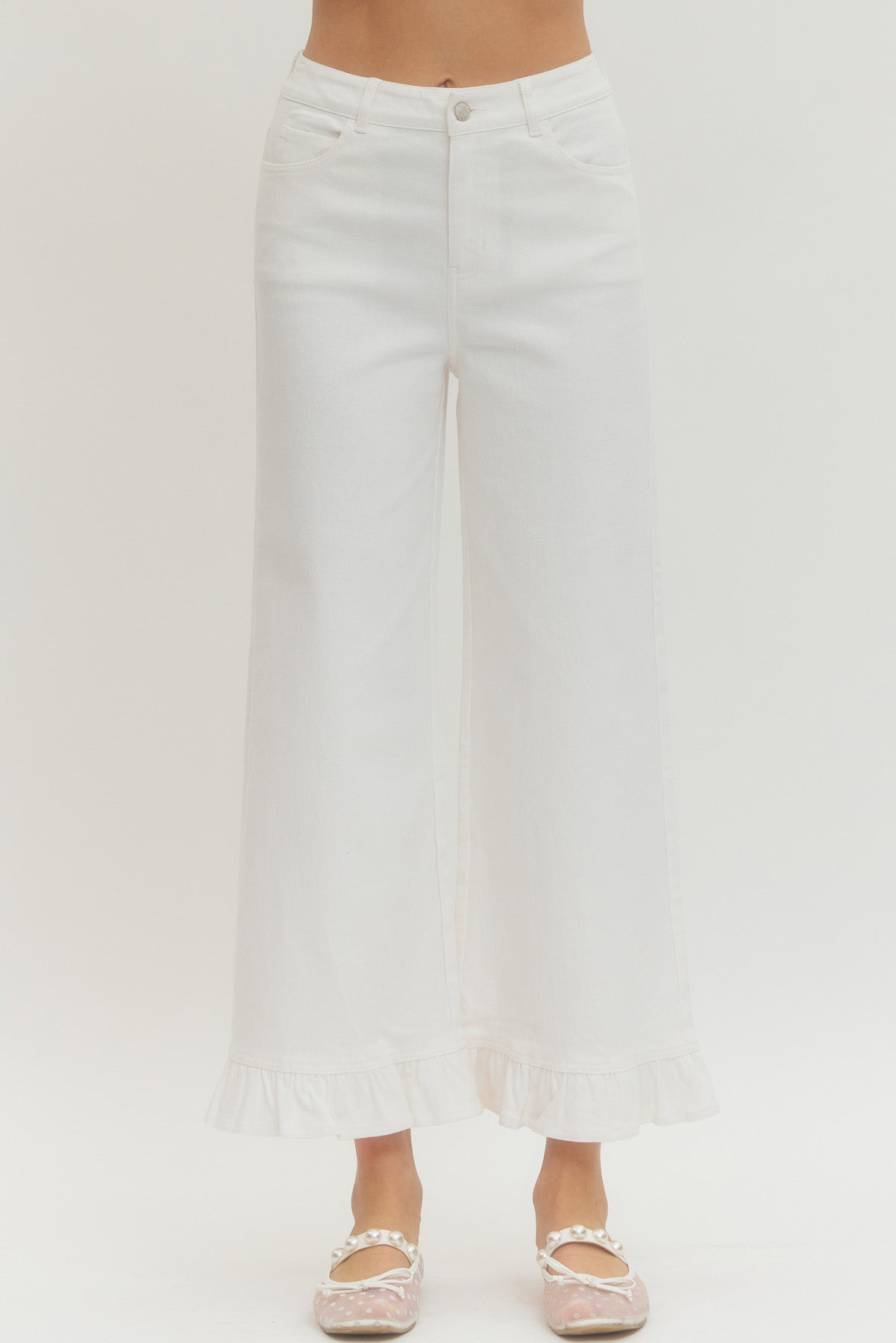 Entro Ruffle Trimmed Pants