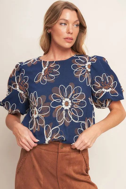 The Emery Embroidered Top