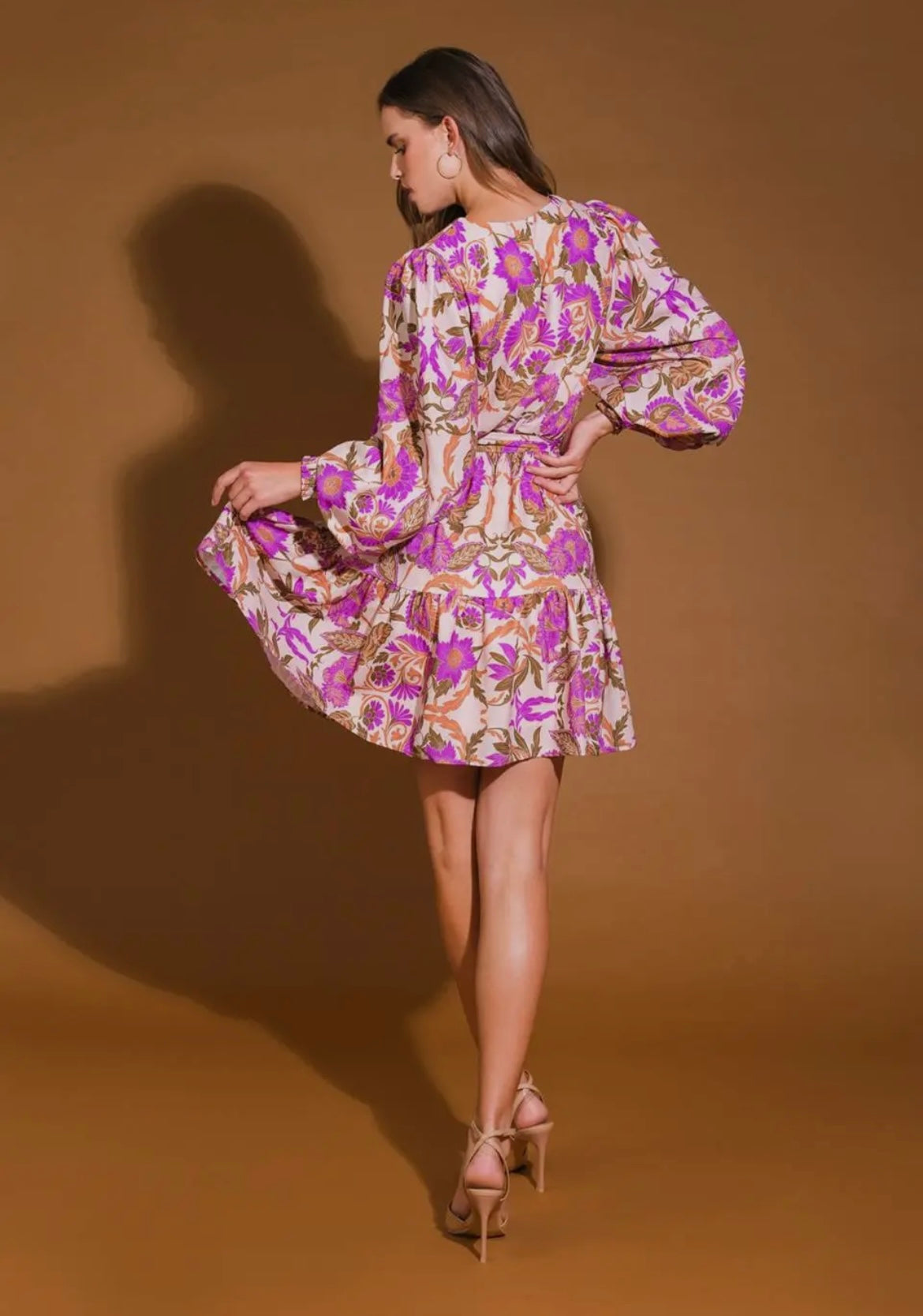 Lonnie Orchid and Ivory Dress