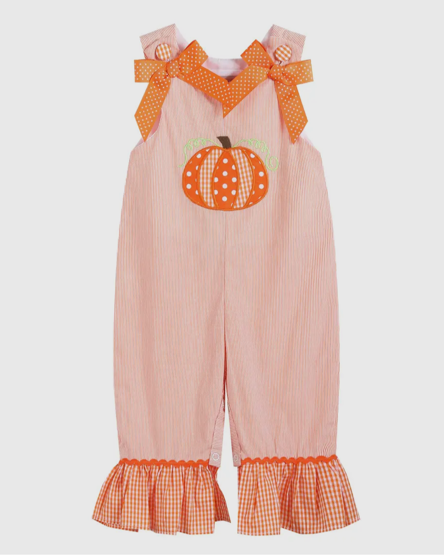 Lil Cactus Orange Pinstripe Pumpkin and Bows Playset