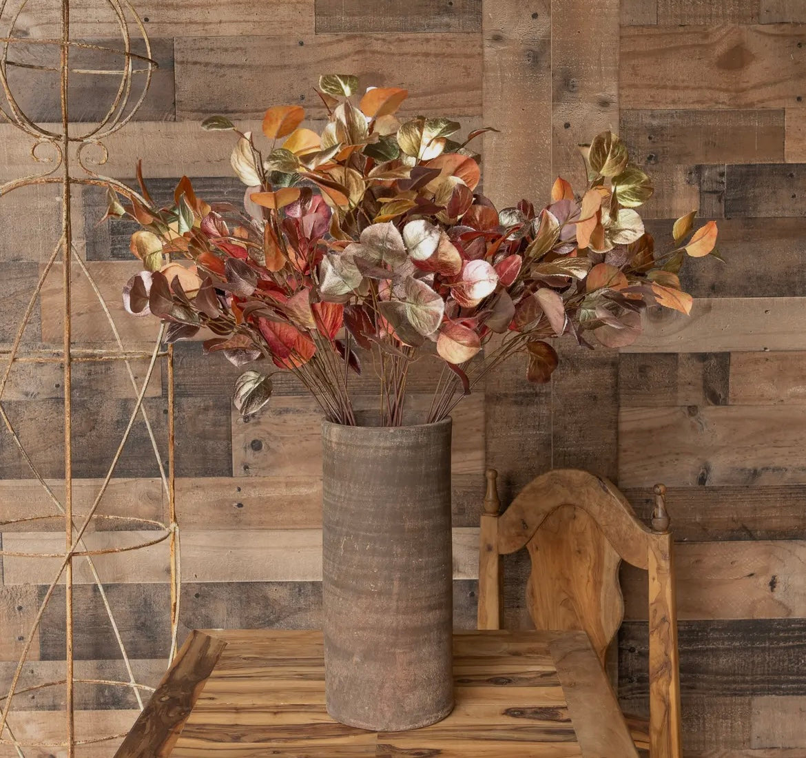 Ombré Leaf Spray - Brown and Gold