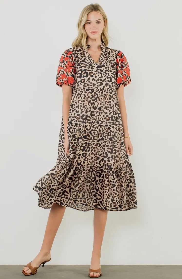 The Davenport THML Cheetah Print Dress