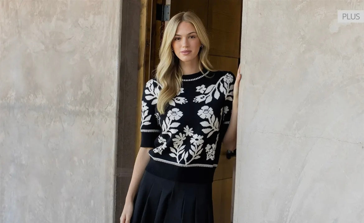 The Intarsia Knit THML Top