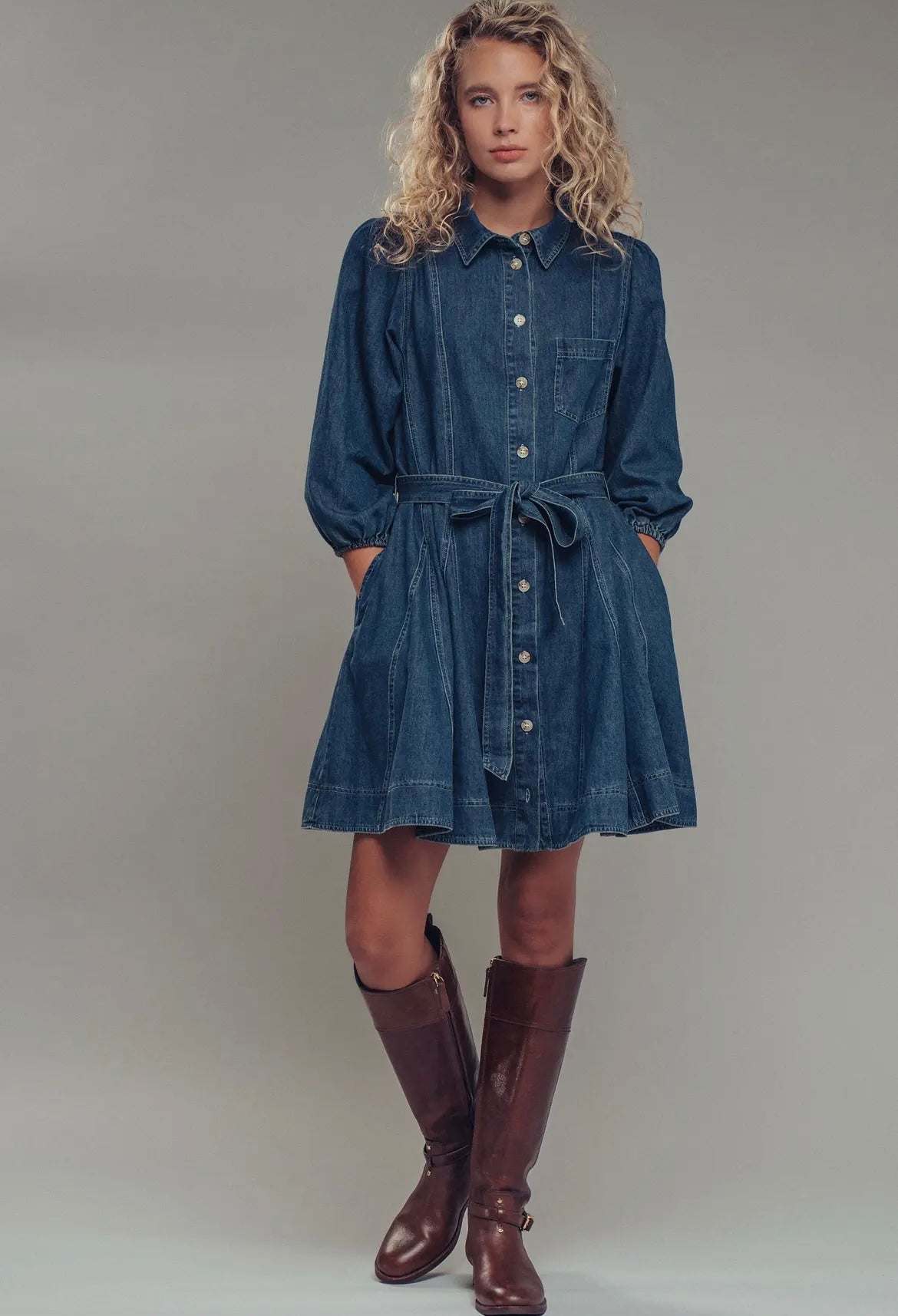 The Freida Denim Dress
