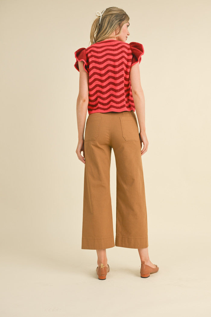 &Merci Patch Pocket Cropped Pants
