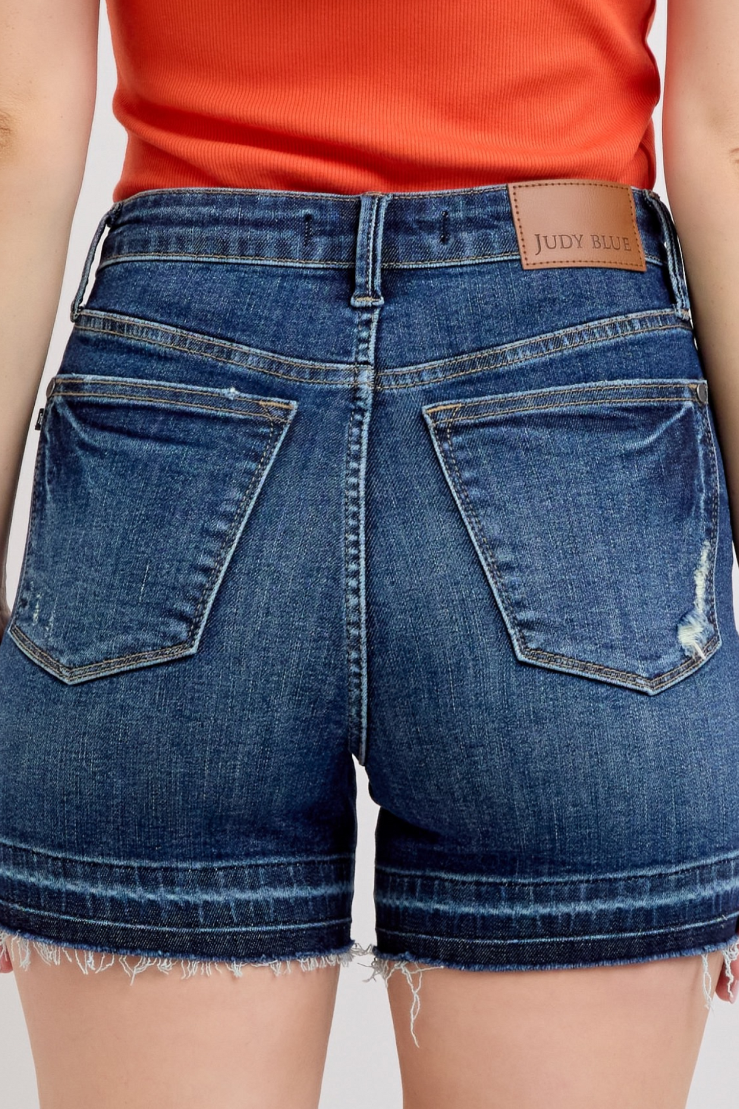 Judy Blue Tummy Control Released Hem Shorts