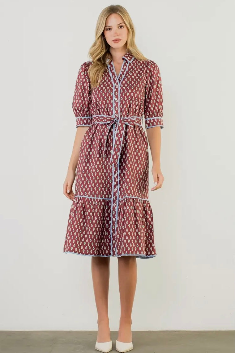 The Darlington THML Button Down Dress