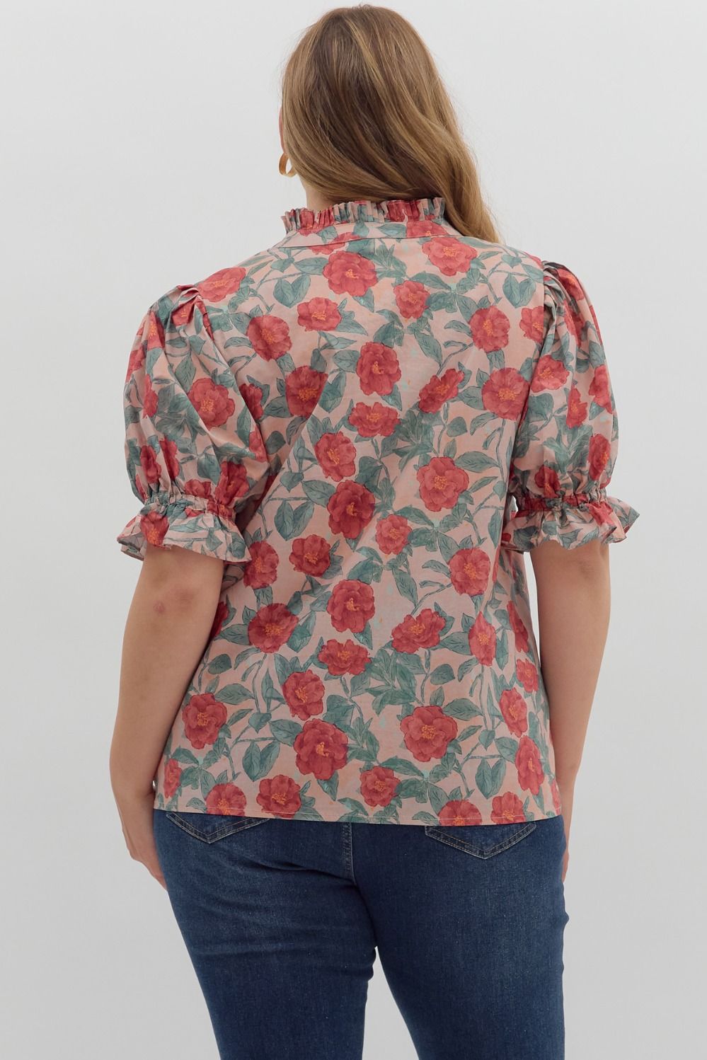 The Aileen Floral Plus Size Top