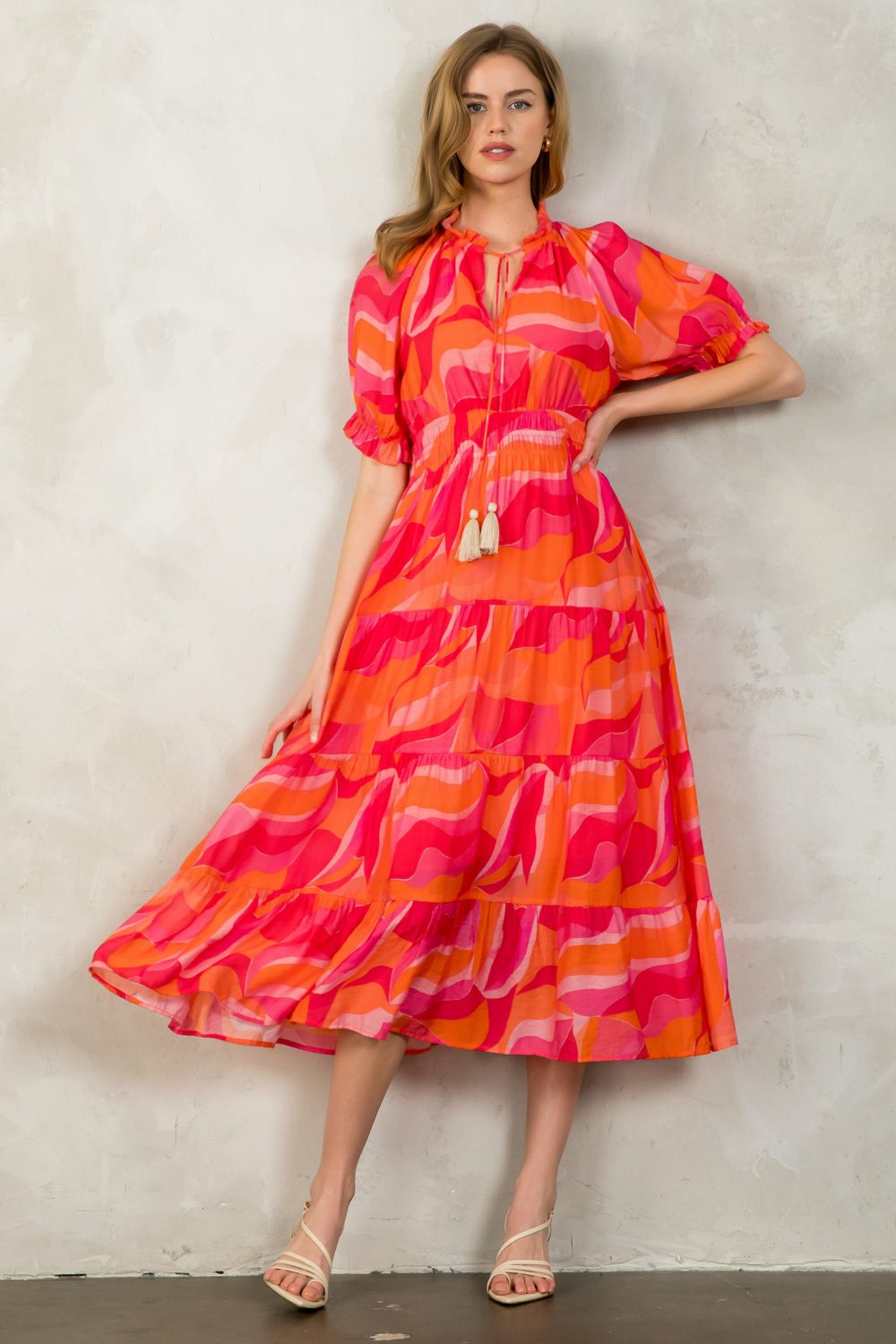 Rebecca Lynn Tassle Tie Dress