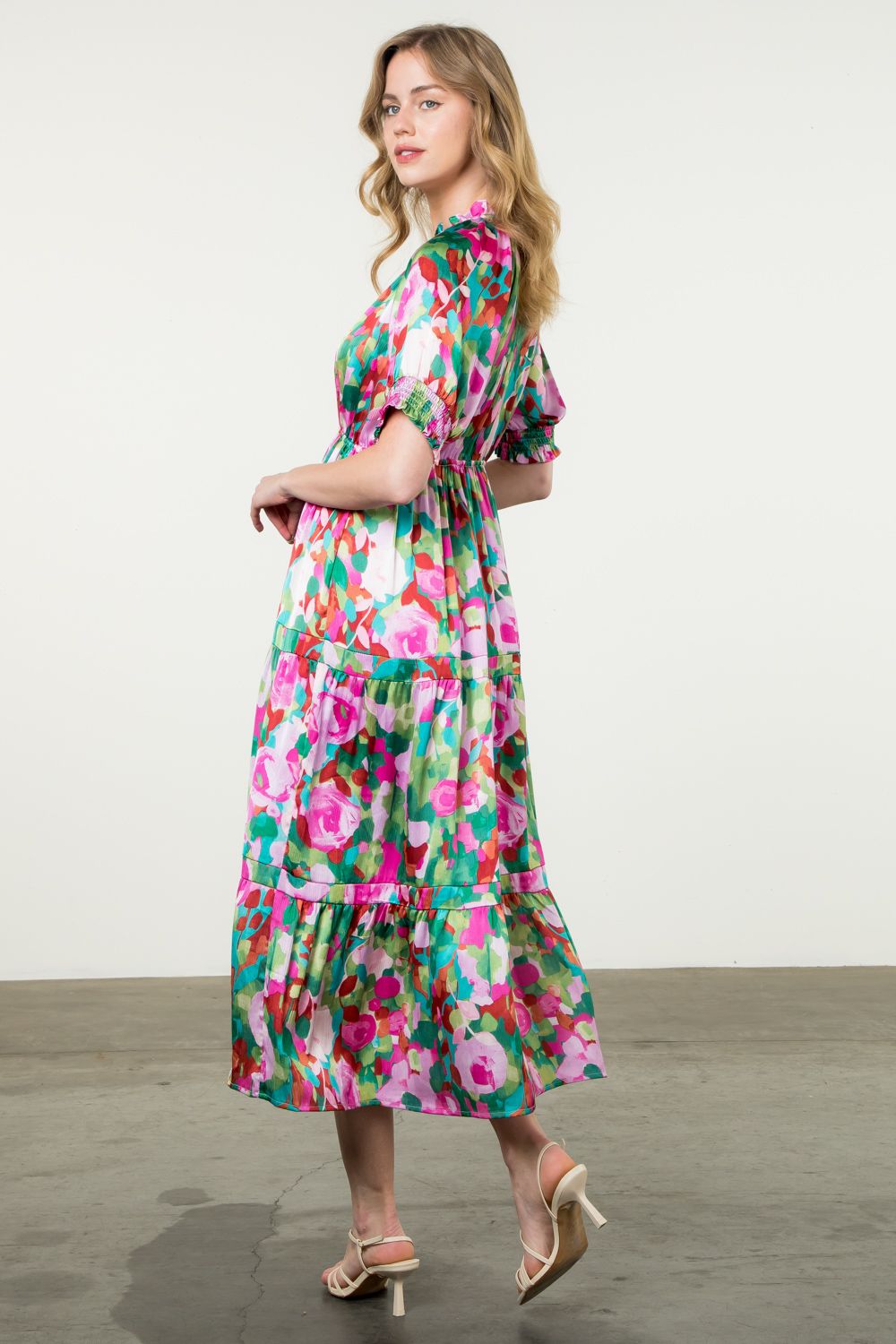 Lilly Ann Lilac Floral Dress