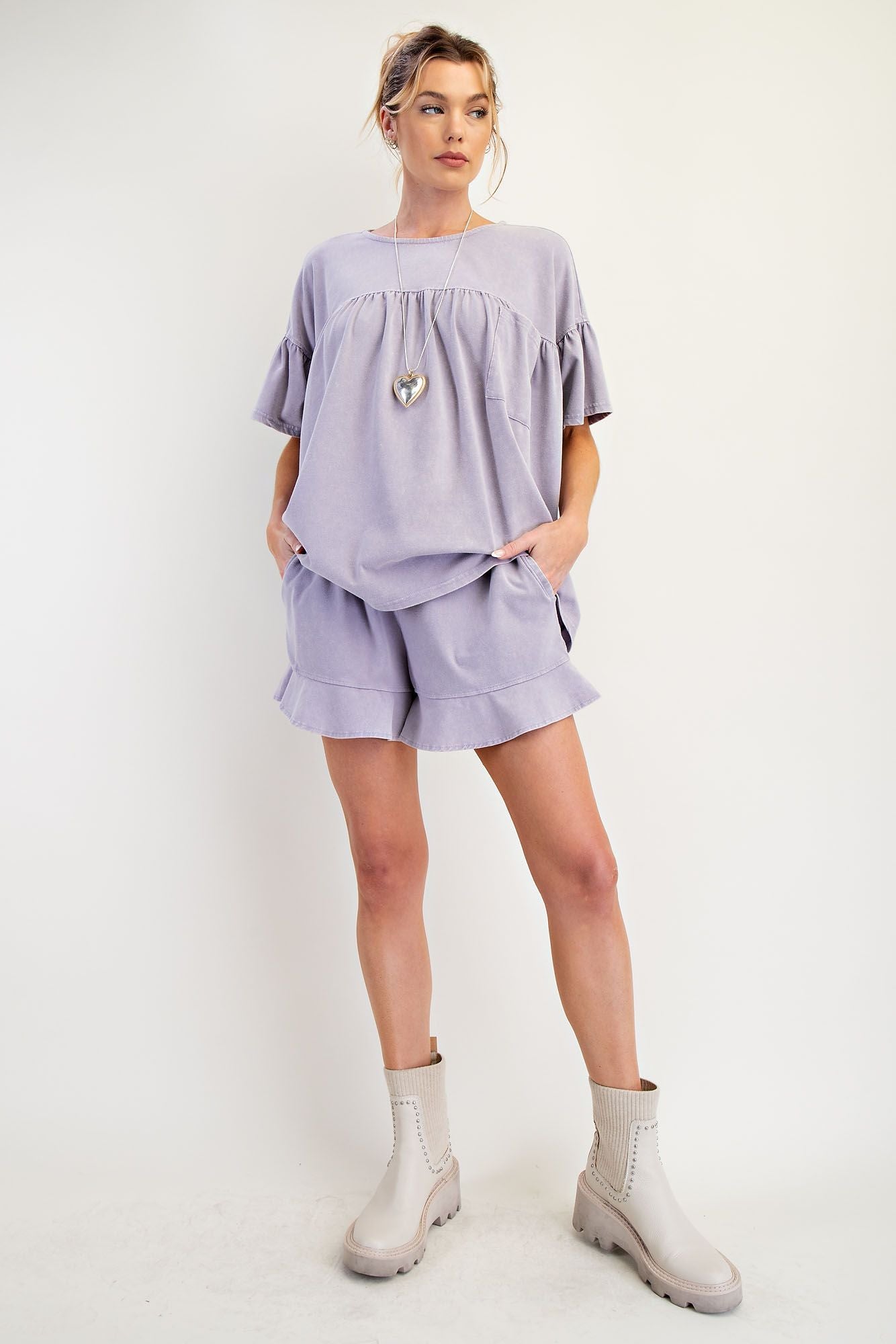 Dusty Lilac Shorts
