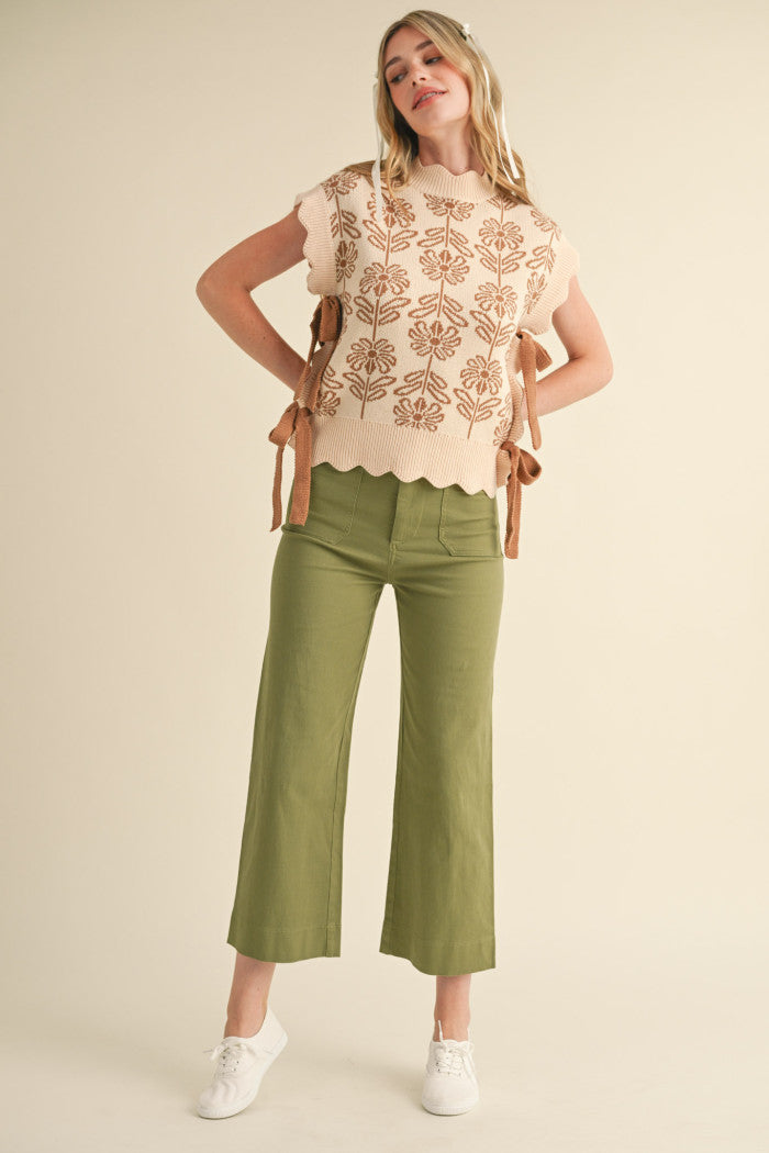 &Merci Patch Pocket Cropped Pants