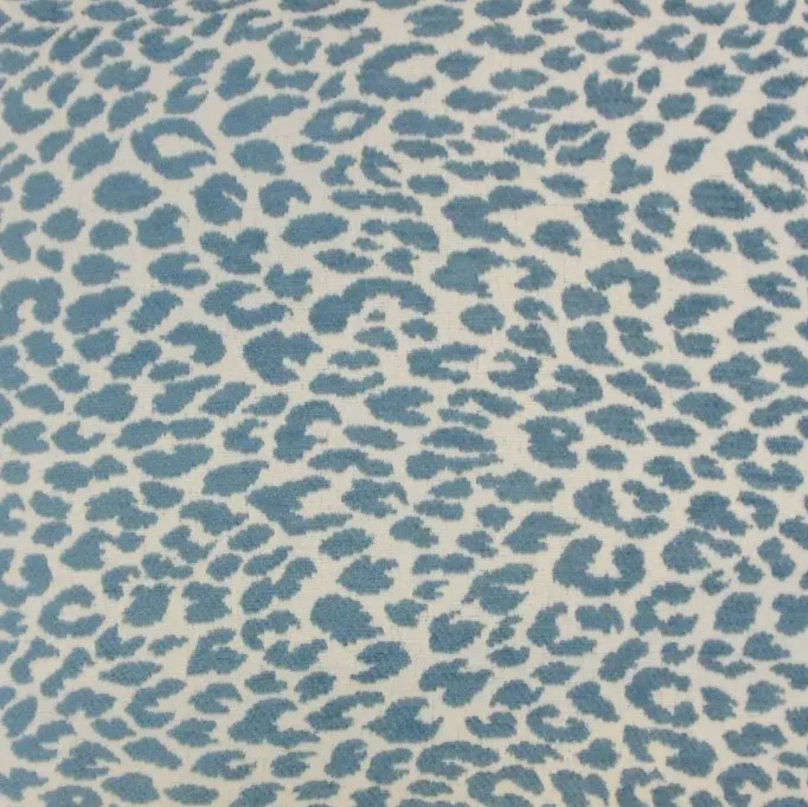 Norfolk Blue Cheetah Print Throw Pillow