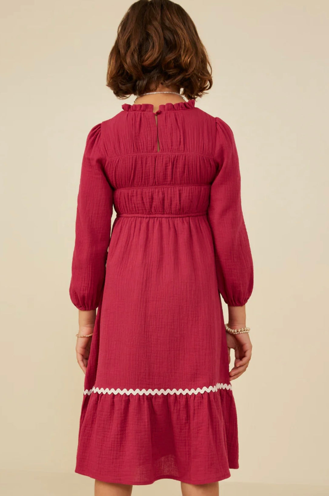 Hayden Girls Gathered Gauze Dress