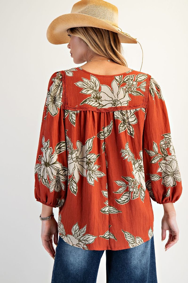 The Darcy Top (Plus Size Available in Navy)