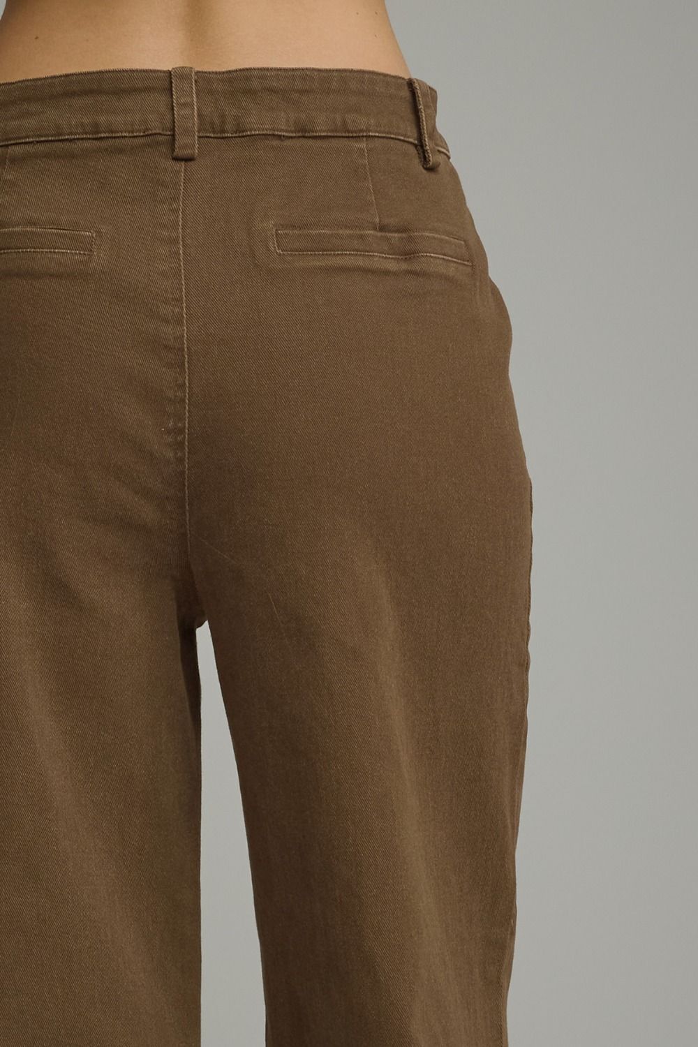 Entro Wide Leg Pants With Horsebit Detail