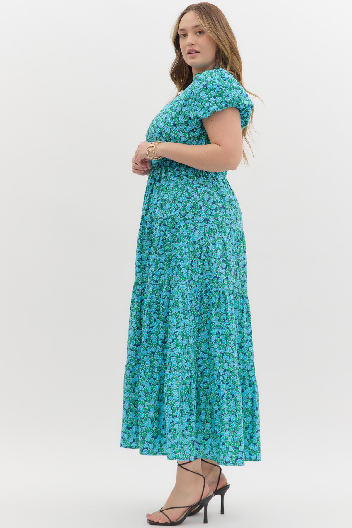 Brooklee Plus Size Smocked Waist Maxi Dress