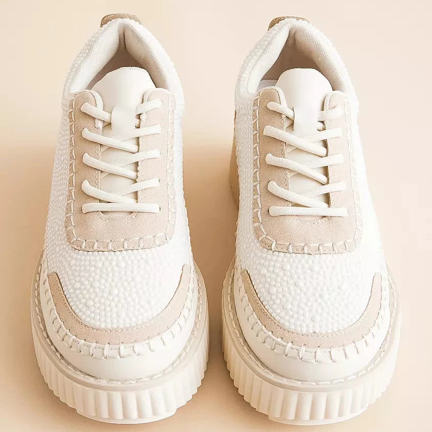Pierre Dumas Pearl Platform Sneakers - Clearance