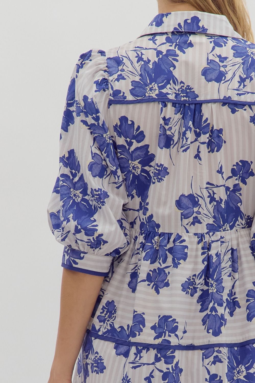 Amalia Blue Floral Dress