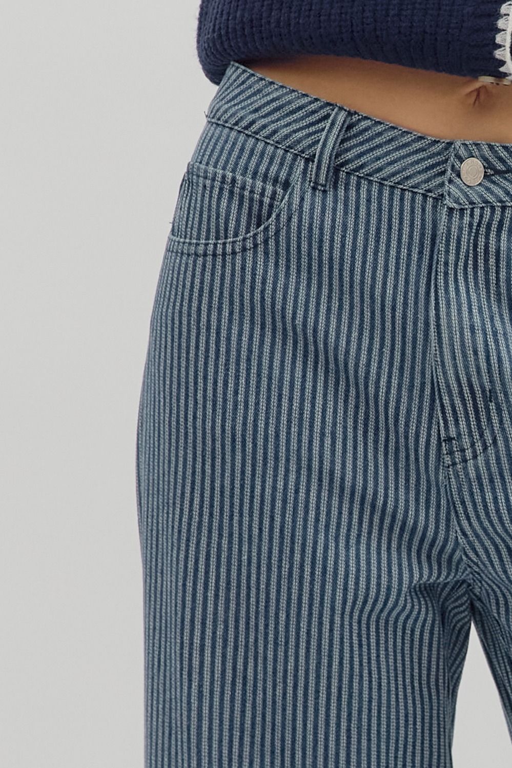 Entro Striped Denim Slacks