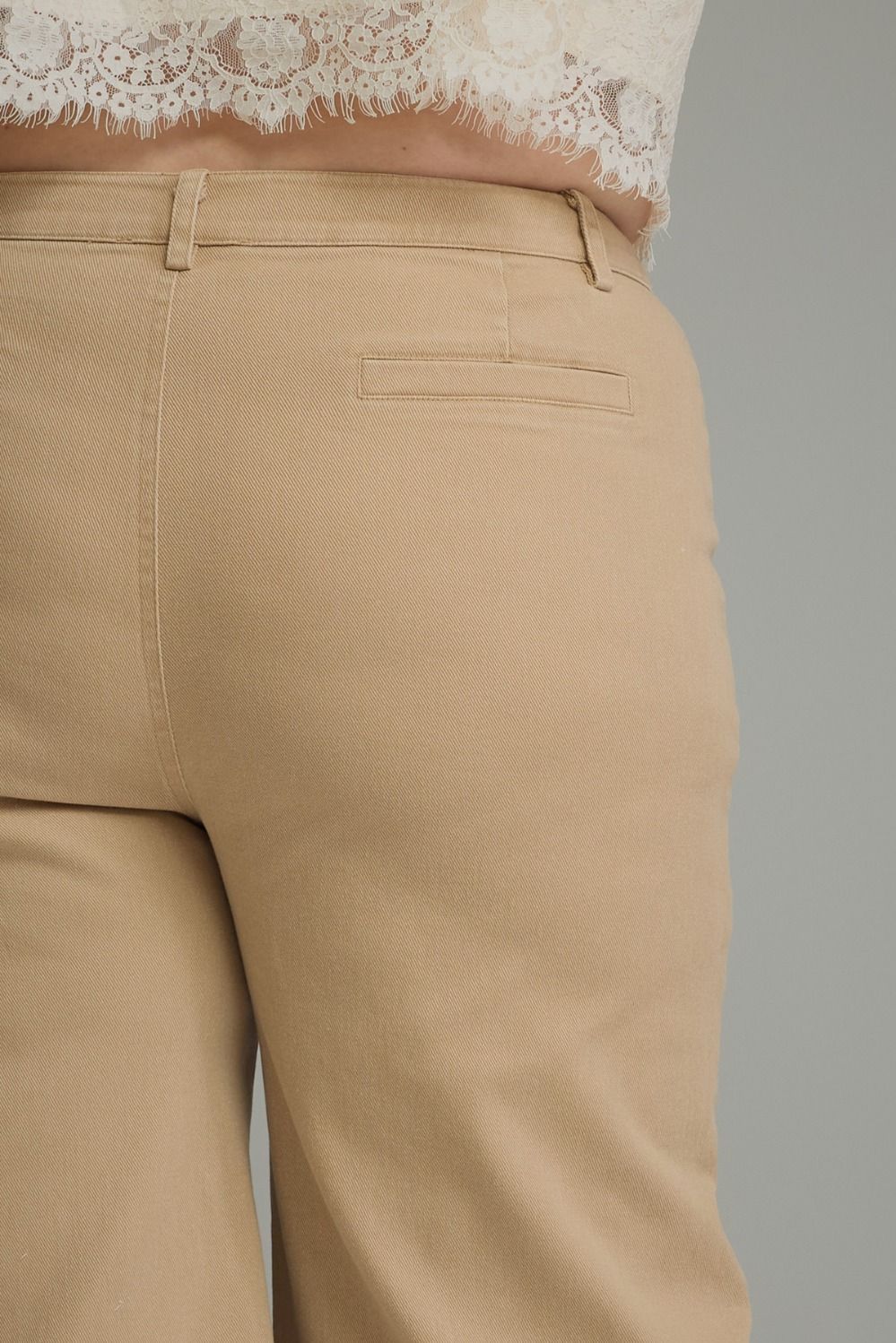 Entro Wide Leg Plus Size Pants with Horsebit Detail
