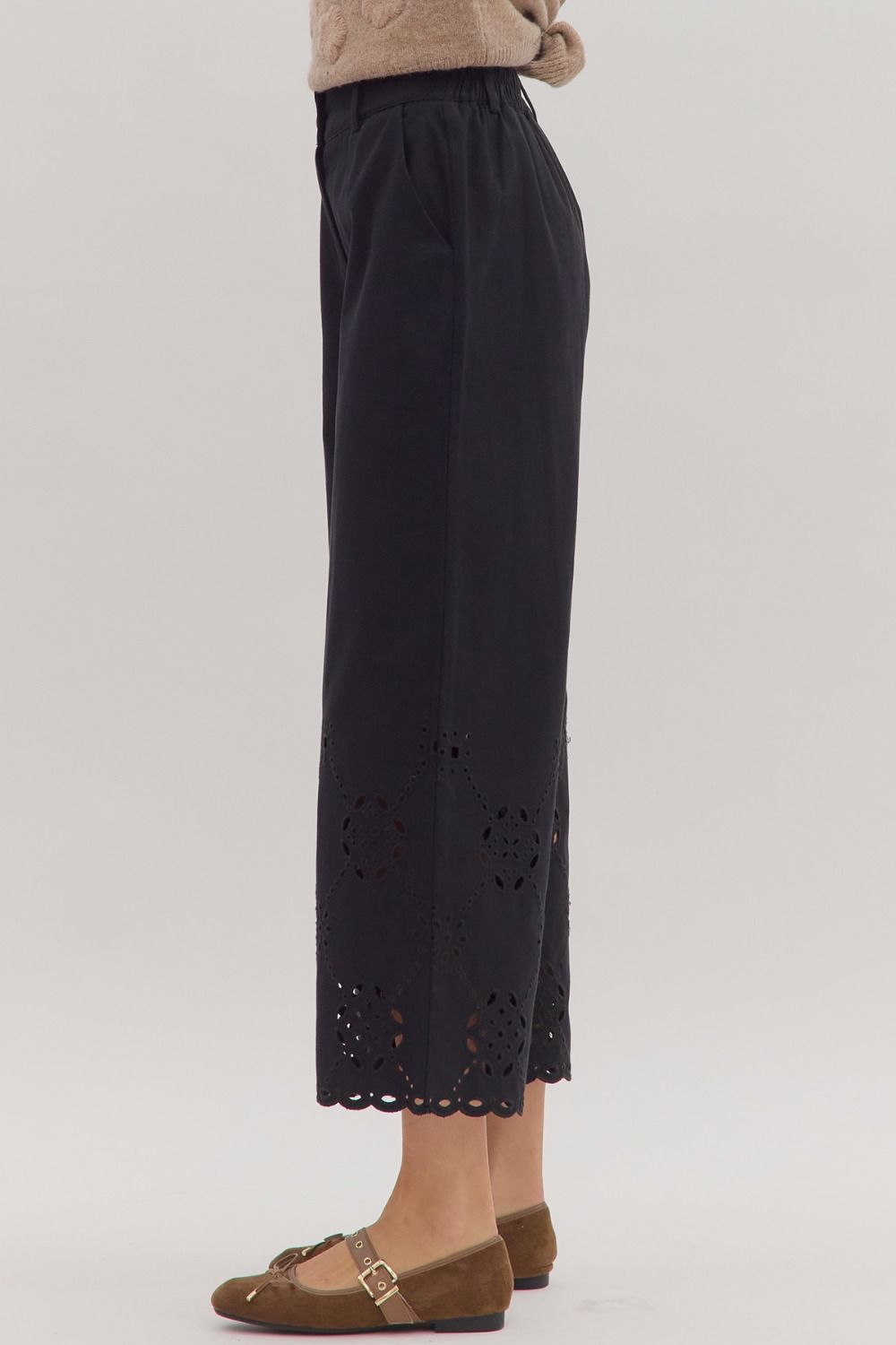 Entro Eyelet Detailed Pants