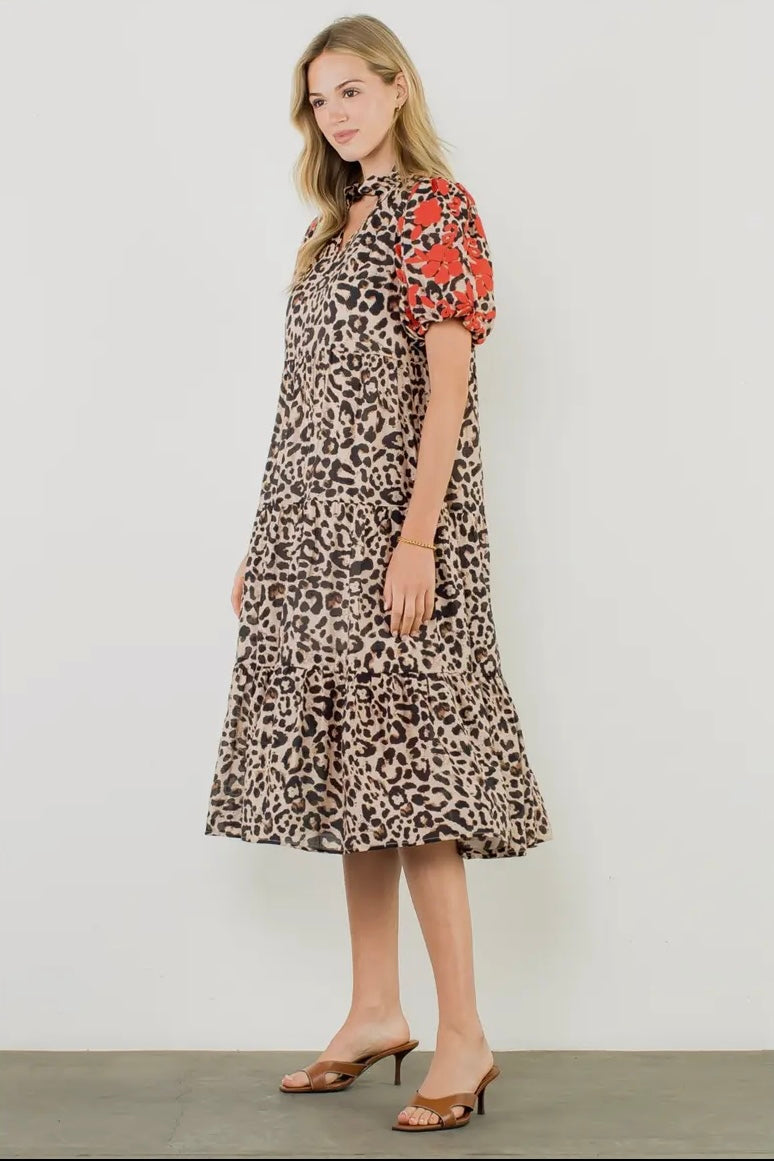 The Davenport THML Cheetah Print Dress