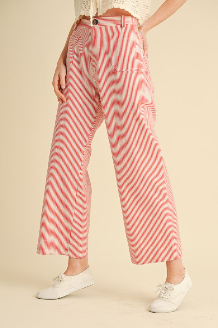 &Merci Striped Pants