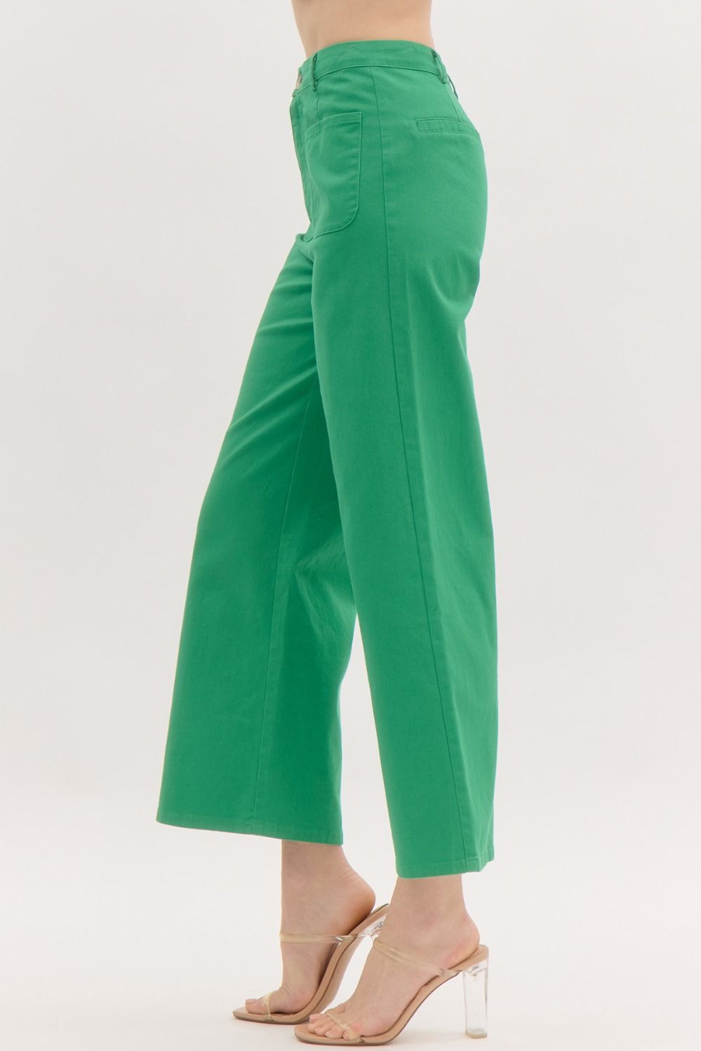 Entro Wide Leg Ankle Length Pants