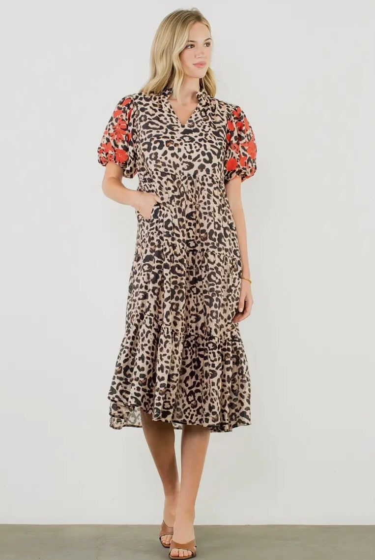 The Davenport THML Cheetah Print Dress