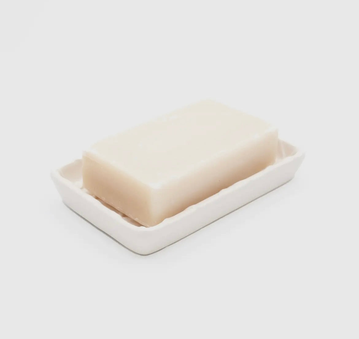 8 Oak Lane White Textured Soap Dish