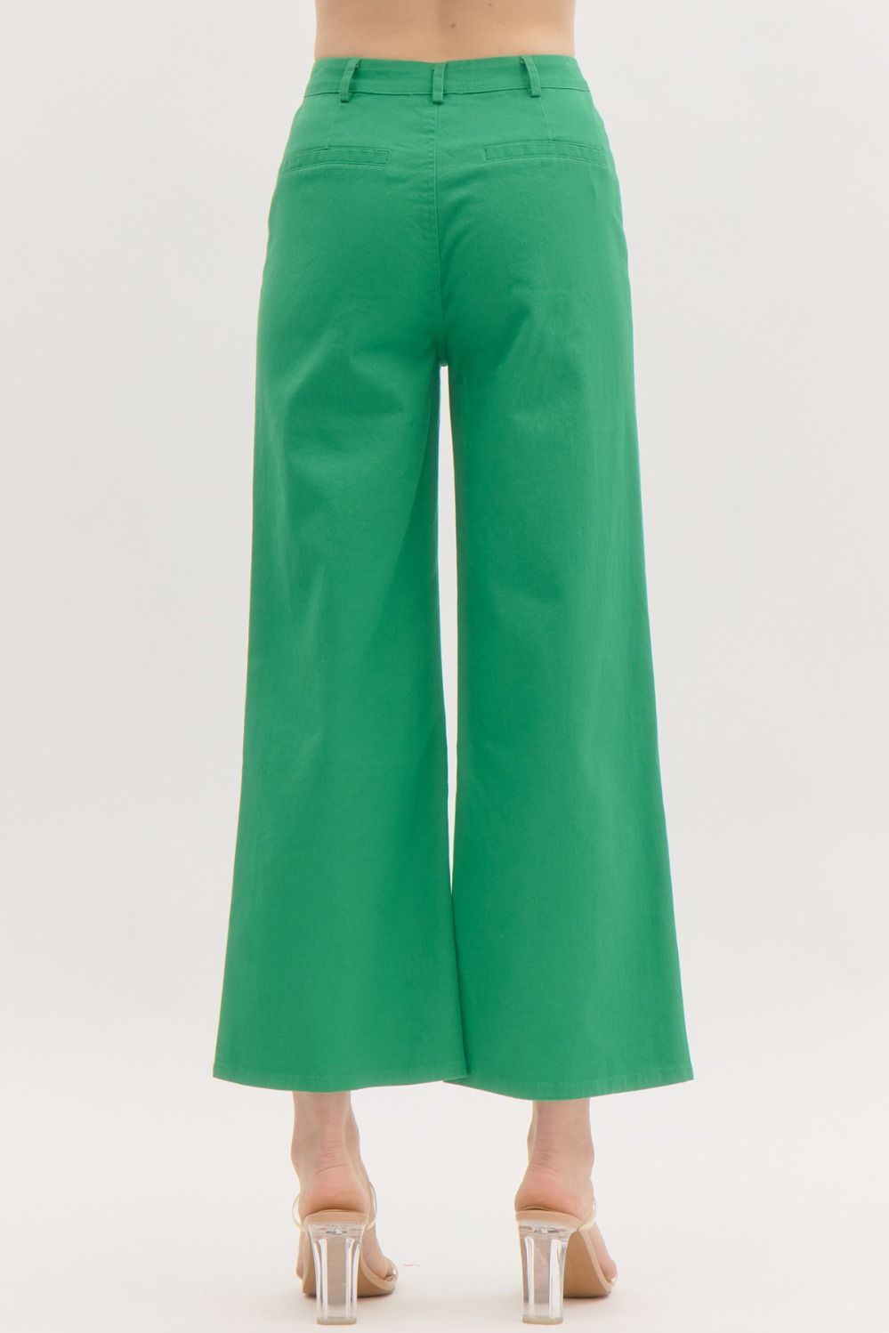 Entro Wide Leg Ankle Length Pants