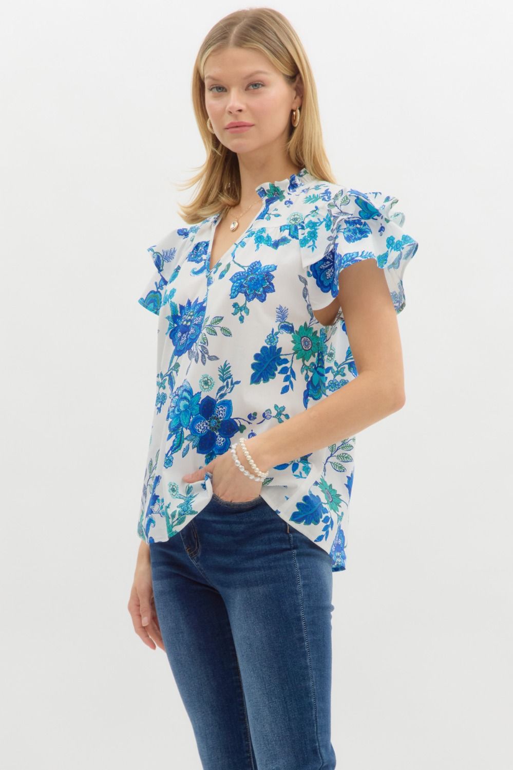 Trevor All About Blue Top