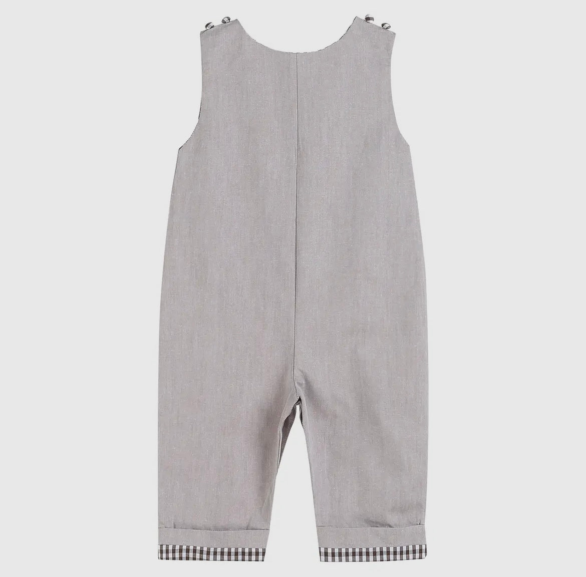 Lil Cactus Happy Thanksgiving Light Brown Overalls