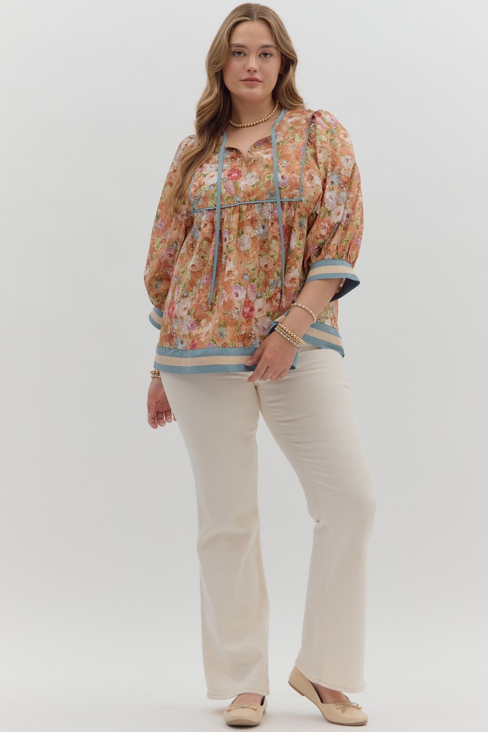 The Murphy Plus Size Terra Cotta Top