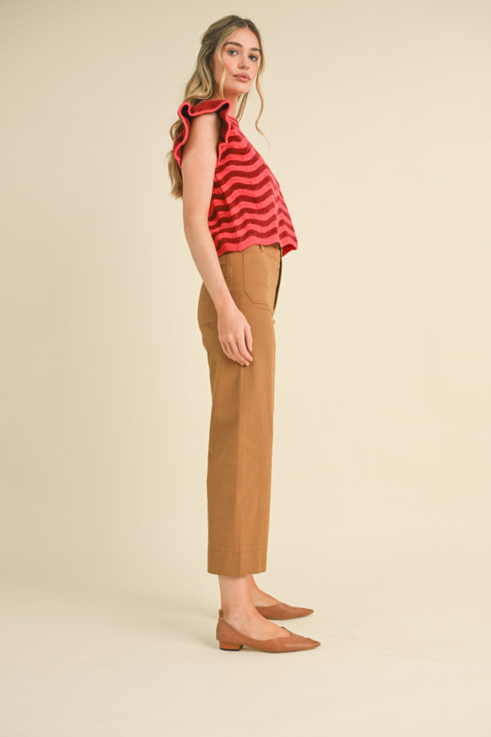 &Merci Patch Pocket Cropped Pants