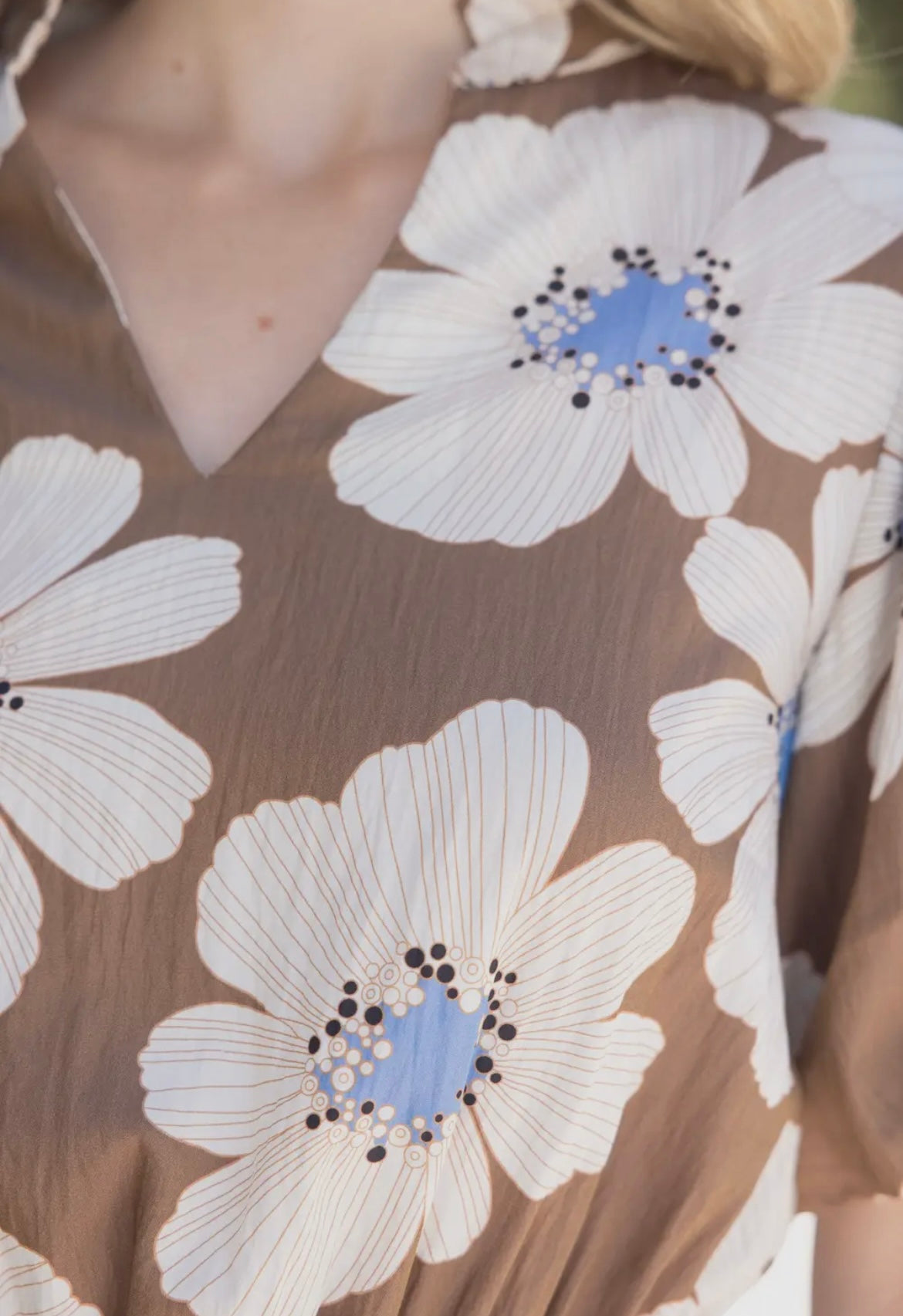 Waverly Taupe Print Dress