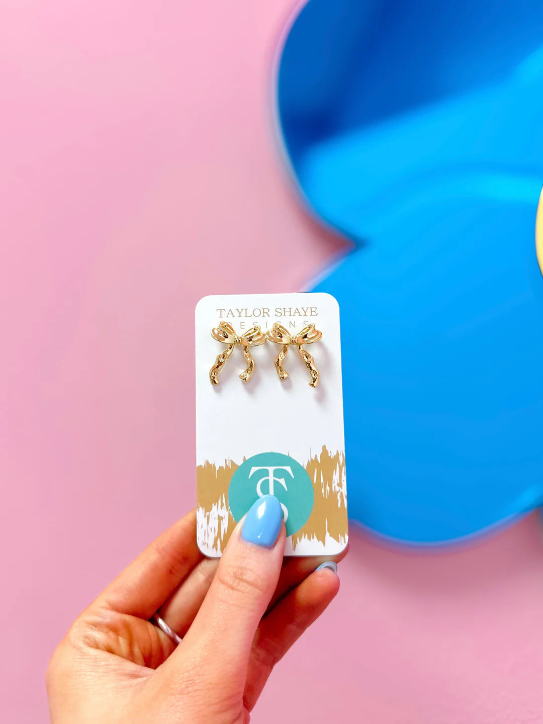 Eliza Bow Stud Earrings