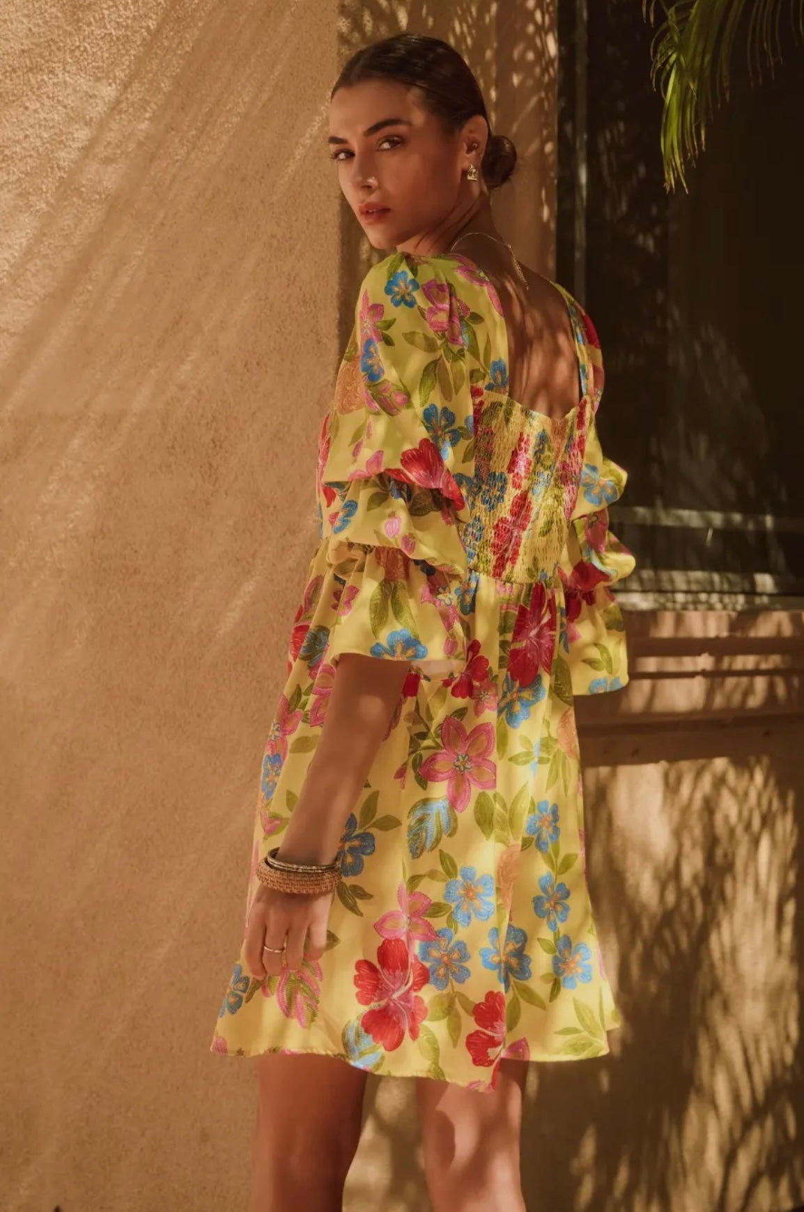 Everly Pineapple Yellow Plus Size Dress