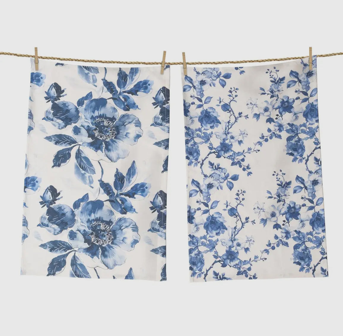 Blue and White Tea Towels