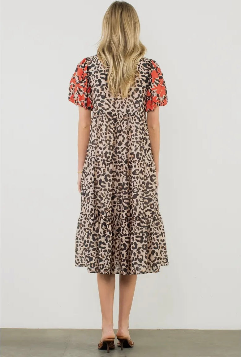 The Davenport THML Cheetah Print Dress