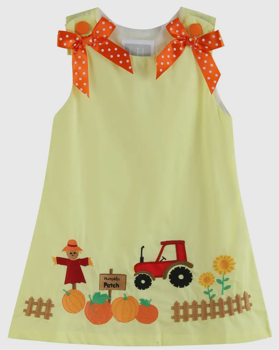 Lil Cactus Pumpkin Patch Jumper Dress