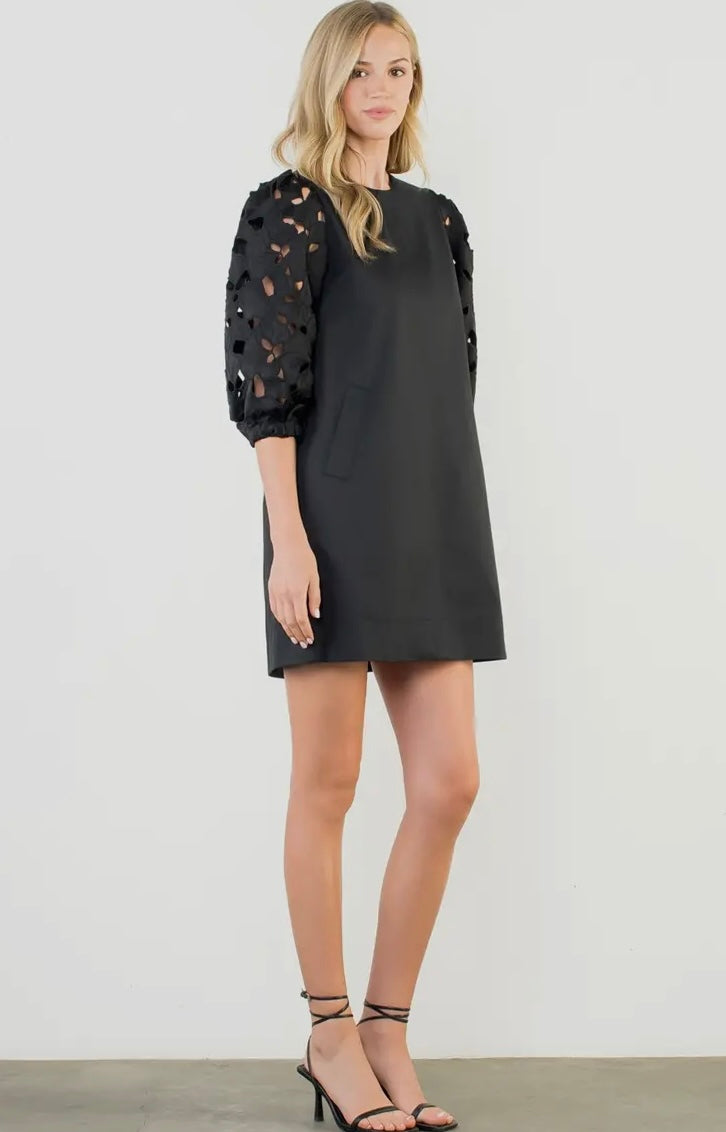 The Belinda Eyelet Detailed THML Dress