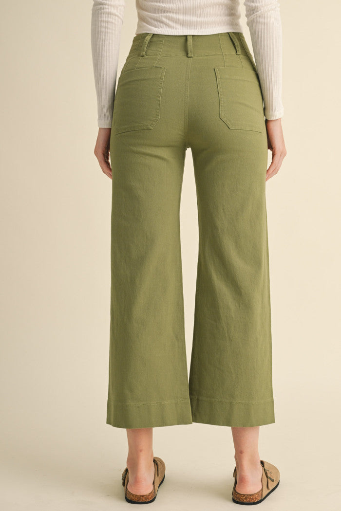 &Merci Patch Pocket Cropped Pants