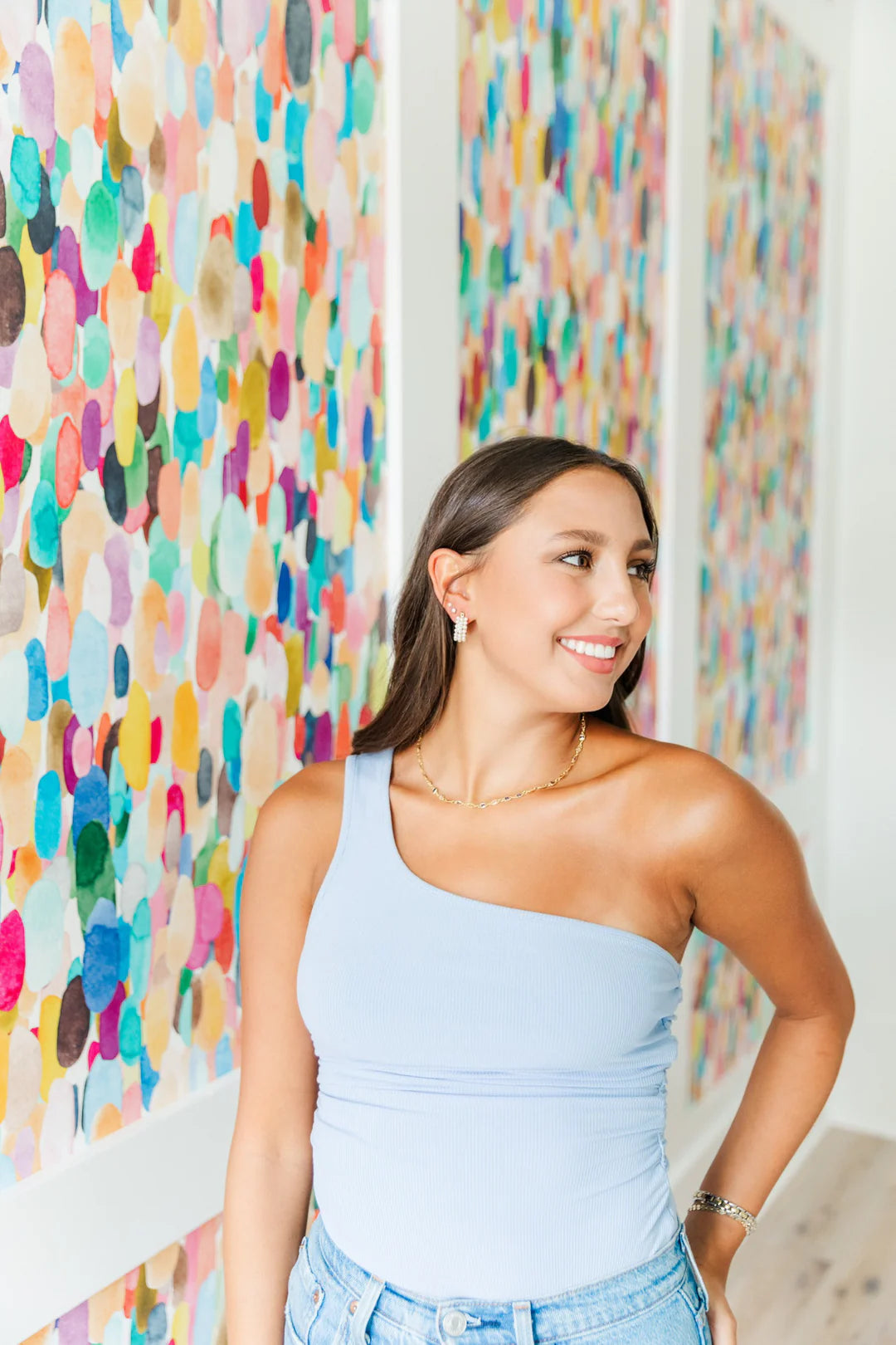 Frances Pearl Hoop Earrings