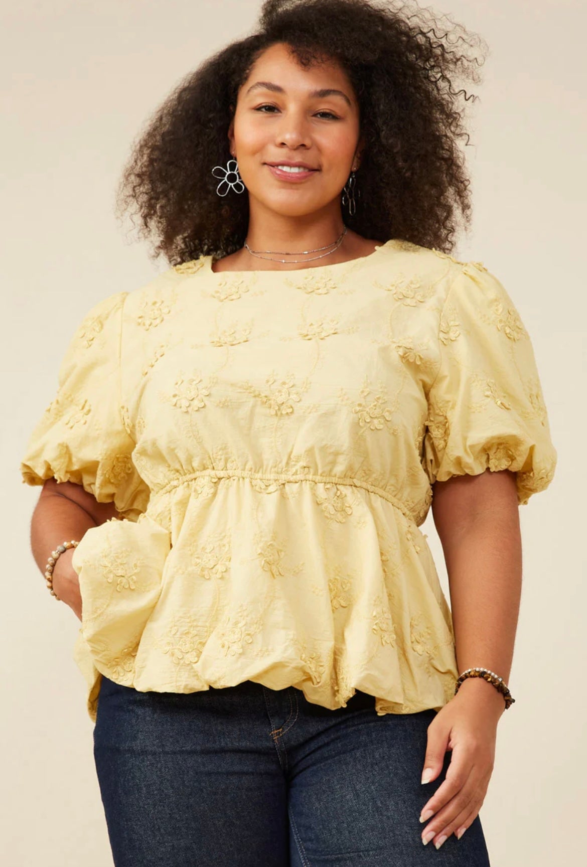 Harlie Lace Appliqué Top