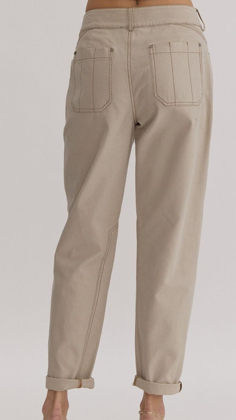 Evelyn Ecru Pants - Clearance