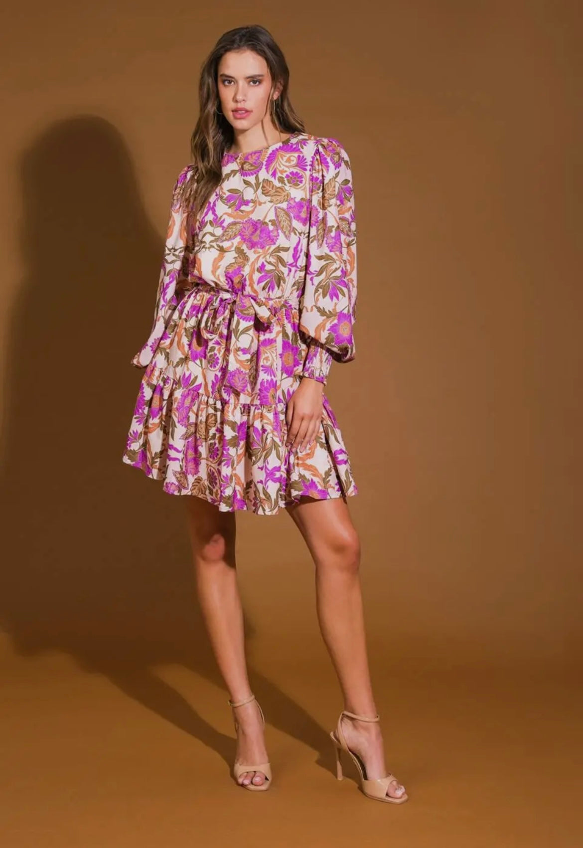 Lonnie Orchid and Ivory Dress